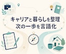 キャリアと暮らしの優先順位を一緒に整理します 本業での相談経験をもとに、現実的な次の一歩を言語化 イメージ1