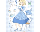 一枚絵・キービジュアル制作いたします 小物やモチーフなどを使って、ストーリー性を感じられる一枚を。 イメージ8