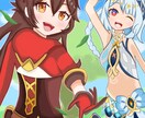 アニメキャラっぽい可愛いイラスト描きます アイコンサイズから等身大まで幅広いイラストを描きます！ イメージ1