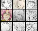 かっこいい男性キャラクターを描きます SNSアイコン、腐、夢なんでも描きます！ イメージ7