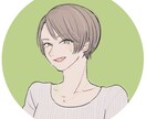 ふんわり、シンプルでおしゃれなイラスト作成します イメージイラスト、似顔絵アイコンなどに！全身も可能です。 イメージ3