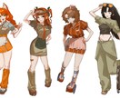 一枚絵から立ち絵までなんでも描きます キャラクターの雰囲気を大事に描きます！ イメージ3