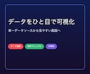 単一データソースの可視化ダッシュボードを構築します 売上・業績・アンケートの数値を、確認しやすい画面にまとめます イメージ1