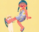 絵本調のゆるいイラストを描きます 主線なしのあったかわいいイラストをお届けします イメージ3