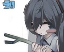 病み(闇)風の絵柄でアイコンなど描きます SNSの裏垢や病み垢などにおすすめです！ イメージ8