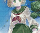 アンニュイなオリジナルイラスト制作します 素朴で儚く繊細なイラストを描きます イメージ1