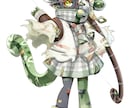インパクトある、あなただけのキャラ立ち絵作ります 厚塗り/アニメ塗り　超ポップ/超かわいい/超カッコいいを！ イメージ9