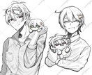 モノクロイラスト描きます アイコン・ポストカードに最適！！ イメージ3