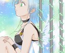 とても可愛らしくてカラフルな女の子描きます SNSで映えてカラフルで可愛く幻想的な女の子を描きます イメージ2