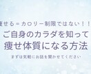 毎日がダイエット！の生活から抜け出せます カロリー制限ではない「痩せ体質になる３つのポイント」教えます イメージ1