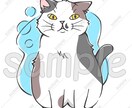 商用利用OK！猫の手書きイラスト販売しています SNS、パンフレットやチラシ、POP、名刺、印刷の素材に★B イメージ5