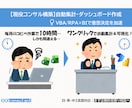 現役コンサル　★自動集計・ダッシュボード作成します Excel/BI/RPAによる可視化・示唆出しまで一気通貫 イメージ1