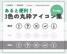 すぐに使える！シンプルな丸枠アイコン集を販売します PowerPoint・Canva・資料などに使えるアイコン◎ イメージ1