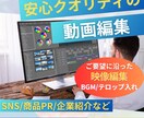 SNSやPRに最適な伝わる映像に編集します プロの編集で観る人の感情に“刺さる動画”に再構築 イメージ1
