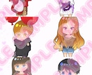ミニキャラアイコン作成します あなただけのアイコンを描きます♡ イメージ1