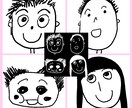小さいお子さんが書いたような似顔絵を描きます SNSアイコンや名刺などに最適 イメージ2