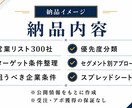 受注逆算型・営業リスト300社作成します 先着5社限定、期間限定モニター価格！！ イメージ3