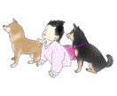 愛犬のかわいいシルエットを線画イラストにします ◎無課金で愛犬の色もお付けできます イメージ5