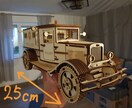 刻印入り3Dウッドパズル:警察トラックを作成します 簡単組み立て説明書付き【木製】ヴィンテージフィギュアシリーズ イメージ3