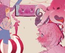 ゆるかわいくて満足度の高い一枚絵を描きます MVサムネや記念絵に最適！現役美大生が描くゆるかわ一枚絵 イメージ4