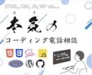 HTML/CSS/JS/WPを電話で教えます Web制作会社で実務&OJTをしていたエンジニアならでは！ イメージ1