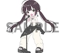 モチーフを仕上げに用いてデフォルメキャラを描きます ハートや星など指定されたモチーフでハイライトを入れたりします イメージ1