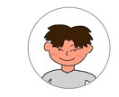 ラフでかわいい、でも確かに似てる似顔絵かきます メールやSNSのアイコン等で使える似顔絵描いちゃいます イメージ4