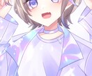 キラキラかわいいバストアップイラストを描きます ギャルゲ塗りで魅力的で鮮やかなイラストならお任せください! イメージ3