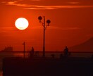 夕日の写真、ご提供します 一眼レフで撮影した真っ赤な写真をお届け! イメージ1
