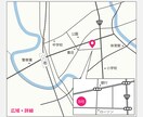 シンプルな地図をお好みのデザインで作成いたします ご希望のデザインご相談ください！ イメージ3