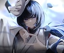 ダークな世界観でキャラクターイラストをお描きします 暗めの配色や「怒」「哀」のような感情のイラストが得意です イメージ1