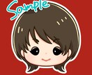 アイコンイラスト作成します 似顔絵風可。SNS、YouTube等のアイコンを作成します イメージ2