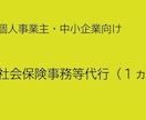 社会保険事務等代行（1か月）承ります 社会保険・雇用保険の資格取得および喪失の手続き代行いたします イメージ1