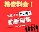 全部丸投げOK★YouTube動画編集します フルテロップ無料！格安料金で承ります！ イメージ1
