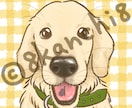 犬が得意☆アイコンやイラスト作成承ります 特にゴールデンレトリーバーなどの大型犬はお任せください！ イメージ2