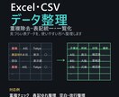 Excel・CSVのデータ整理を代行します 重複・表記ゆれ・並び替えを見やすく整えます イメージ1