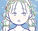 花✕人物のアイコン作成します 華道経験者が花をあしらった似顔絵イラストを作成します。 イメージ1