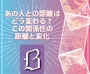毎月テーマが変わる3択リーディング鑑定書になります 【Bプラン】あの人との距離はどう変わる？変化と今後の距離 イメージ1