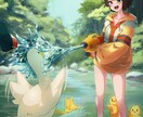 キービジュアルとなるイラストを作成します さっぱりしつつ目を引く、リッチなアニメ塗り イメージ5