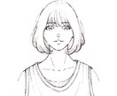 アニメタッチ（モノクロ）【無彩色】アイコン作ります 追加料金なし！画像は何でもOK!老若男女OK！下描き修正OK イメージ2
