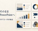 完成原稿のパワポ10枚を読みやすく整えます 文章確定済みの社内資料を整え、編集可能な形式で納品 イメージ1