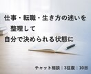 迷いを整理して次の一手を作ります 3ターン・10日で判断の材料を整えます イメージ1