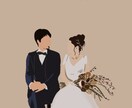 いただいたお写真を元に、イラストをお描きします ウェルカムボード、誕生日や記念日、ペットの似顔絵に イメージ6