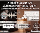 AI生成した楽曲を耳コピしてカラオケ・音源化します AI曲を高品質なインスト音源やパラデータへ手作業で再現します イメージ1