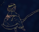 繊細で柔らかな線画作成します おしゃれな線画で名刺などをしたい方へ イメージ3
