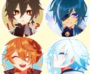 SNSで使えるミニキャラアイコン描きます 少年・青年キャラに並々ならぬこだわりがあります！ イメージ1
