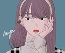 Twitterやインスタアイコン用イラスト描きます おしゃれで落ち着きのあるそして透明感のあるイラストを イメージ2