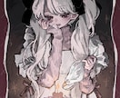 厚塗り✦世界観のある可愛いイラスト制作いたします 歌ってみた、グッズ等の活動用イラストにも౨ৎ イメージ6