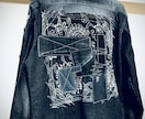 デニムジャケットをリメイクします 汚れたり飽きてしまったデニムジャケットをリメイク再生します。 イメージ10
