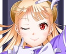 SNS等のアイコンイラスト（基本顔アップ）描きます アニメ塗りのパキっとした丁寧なイラストをお届けします イメージ2